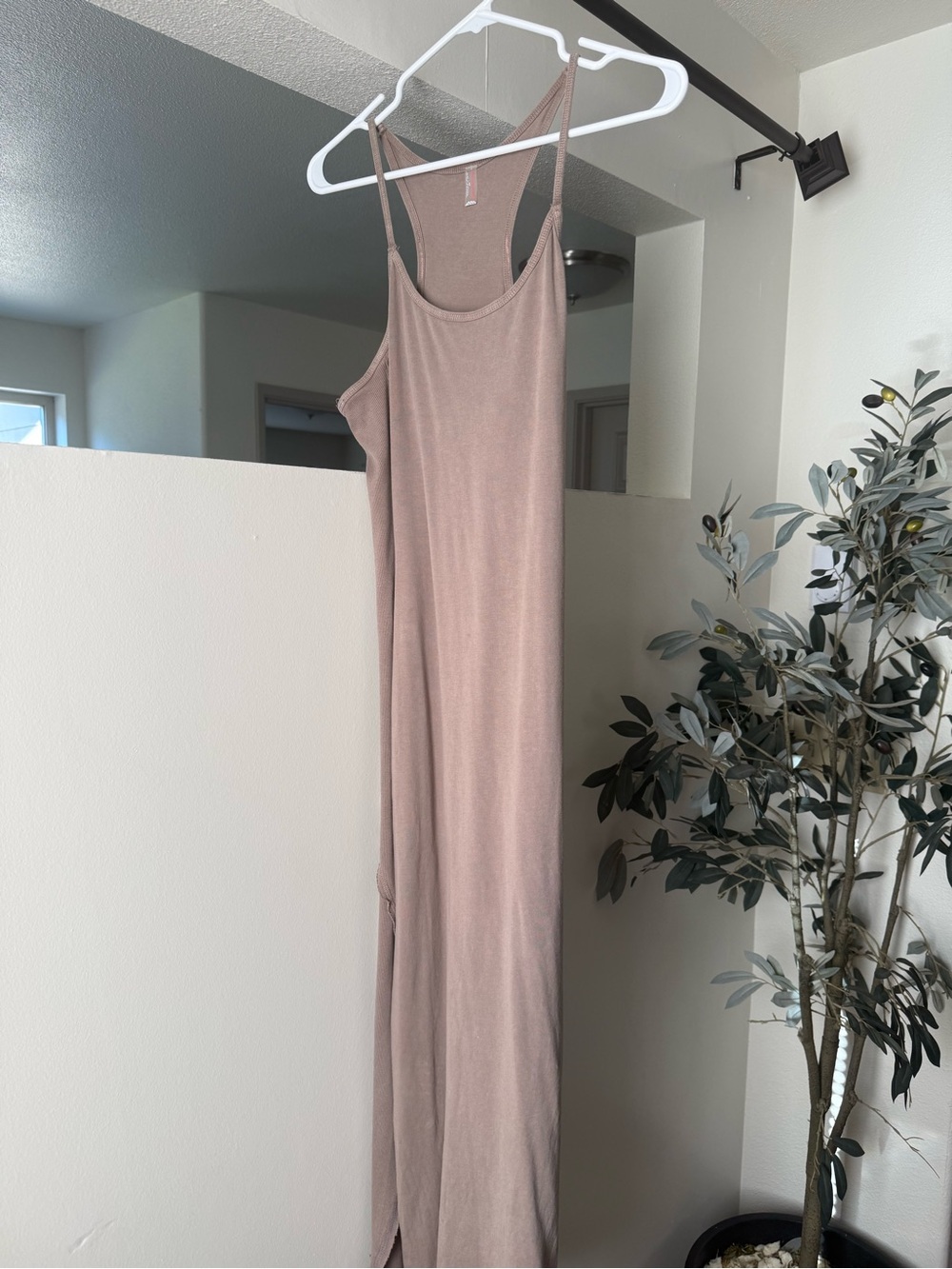 Free People taupe/brown surf dress
